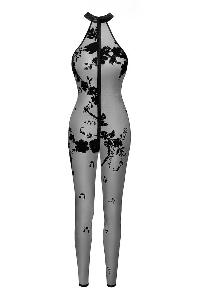 Combinaison zippée Ego F315 tulle floqué