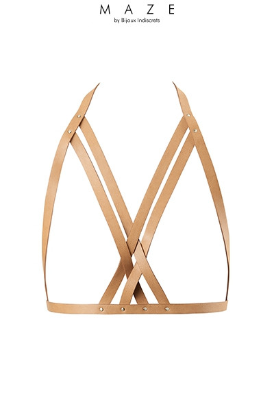 Harnais soutien-gorge marron - Maze