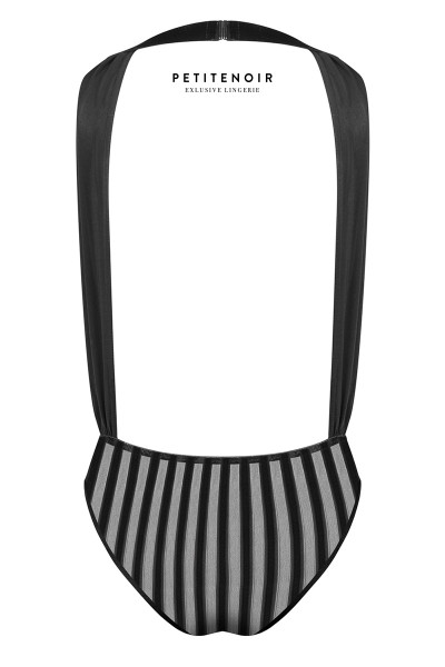 Body fendu tulle et rayures