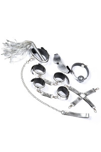 Kit BDSM 7 pièces argenté