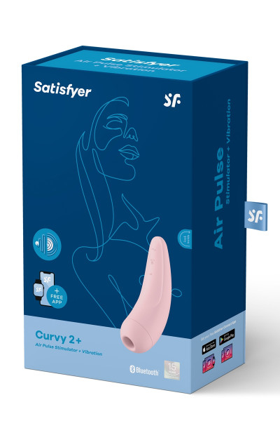 Stimulateur connecté Curvy 2+ rose - Satisfyer