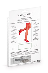 Bas autofixants Camilla Rouge - Anne d'Alès