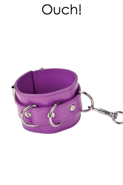 Menottes Premium en cuir violet - Ouch