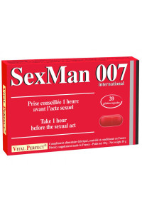Aphrodisiaque SexMan 007 (20 gélules)