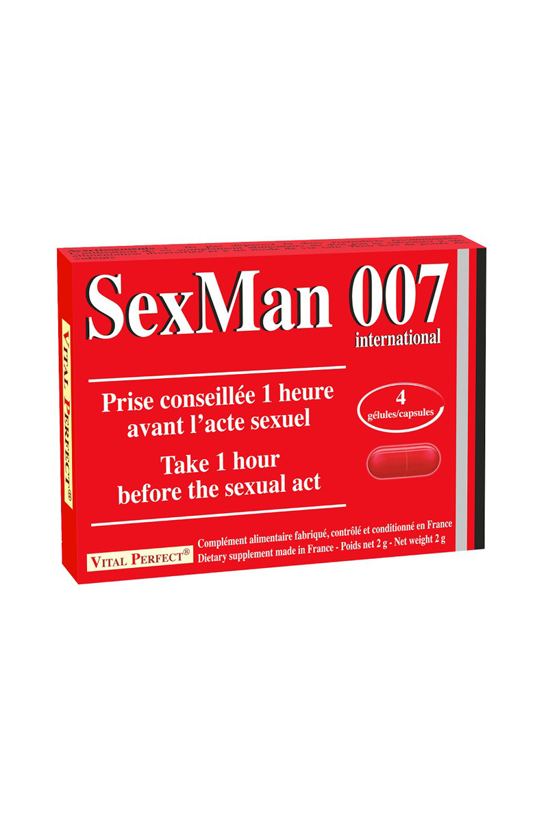 Aphrodisiaque SexMan 007 (4 gélules)