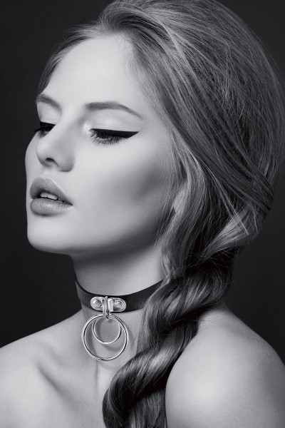 Collier Fetish avec double  anneau - Bijoux pour Toi