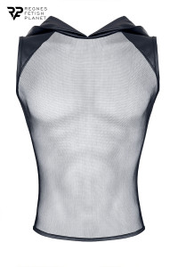 T-shirt à capuche en mesh - Regnes