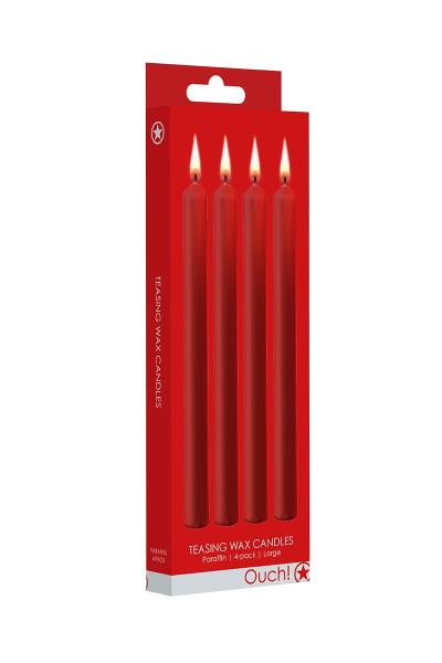 4 bougies SM rouges Large - Ouch!