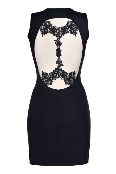 Robe noire V-9209 - Axami