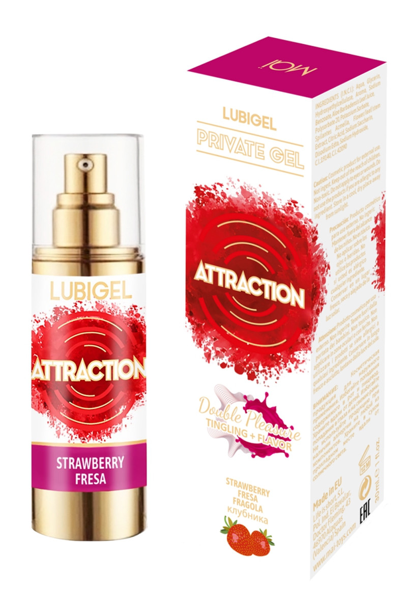 Lubrifiant stimulant fraise - Attraction