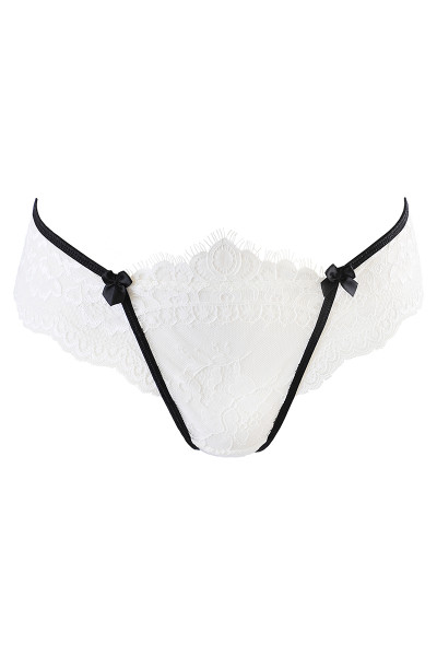String dentelle blanc V-10488 - Axami